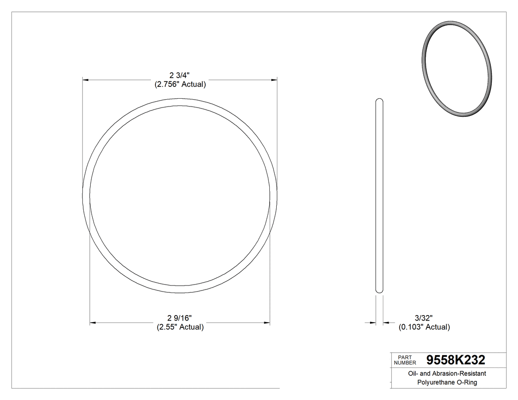 Technical drawing - 9558K232